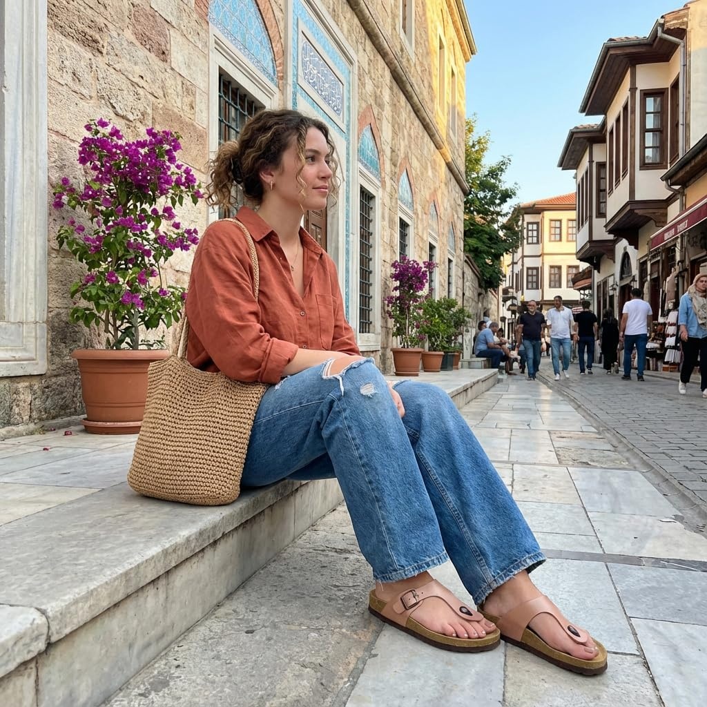 image:imageLeah Cork Footbed Thong SandalGold