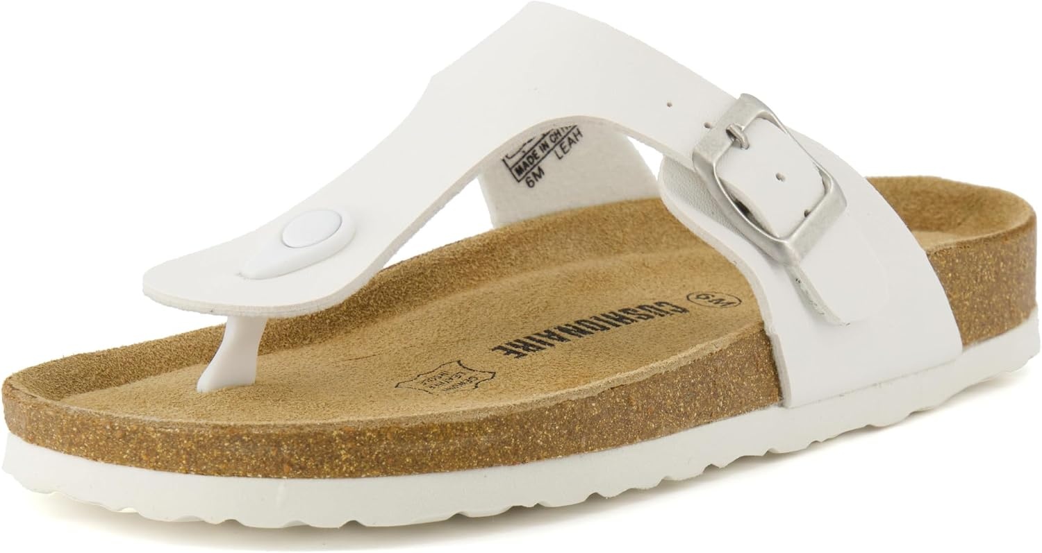 image:imageLeah Cork Footbed Thong SandalWhite