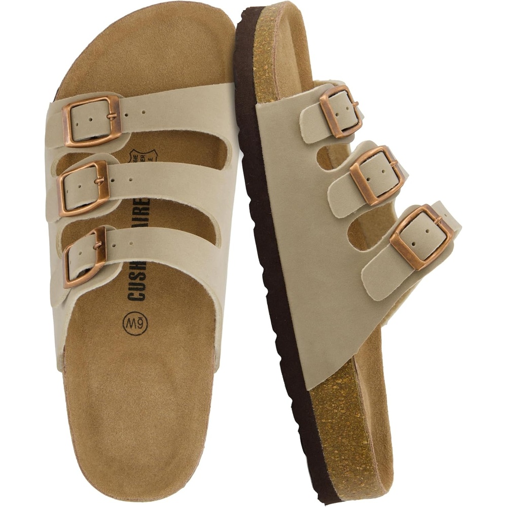 image:imageCUSHIONAIRE Womens Lela Cork footbed Sandal with ComfortStone