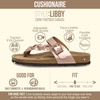 CUSHIONAIRE Libby Braided Summer Sandals for Women with Adjustable Buckle(Rose Gold)