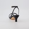 CUSHIONAIRE Women’s Kitten heel sandal +Memory Foam and Wide Widths Available(Black)