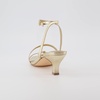 CUSHIONAIRE Women’s Kitten heel sandal +Memory Foam and Wide Widths Available(Champagne)