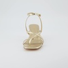 CUSHIONAIRE Women’s Kitten heel sandal +Memory Foam and Wide Widths Available(Champagne)