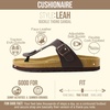 Leah Cork Footbed Thong Sandal(Brown Nappa)