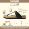 Leah Cork Footbed Thong Sandal(Brown Oily)