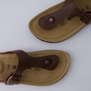 Leah Cork Footbed Thong Sandal(Brown Oily)