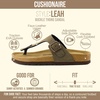 Leah Cork Footbed Thong Sandal(Brown Rugged)