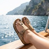 Leah Cork Footbed Thong Sandal(Taupe)