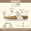 Leah Cork Footbed Thong Sandal(White)