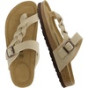 CUSHIONAIRE Libby Braided Summer Sandals for Women with Adjustable Buckle(Stone)