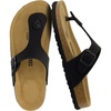 Leah Cork Footbed Thong Sandal(Black)