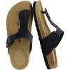 Leah Cork Footbed Thong Sandal(Black Nappa)