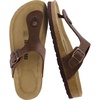 Leah Cork Footbed Thong Sandal(Brown Oily)