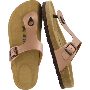 Leah Cork Footbed Thong Sandal(Gold)