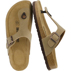 Leah Cork Footbed Thong Sandal(Taupe)